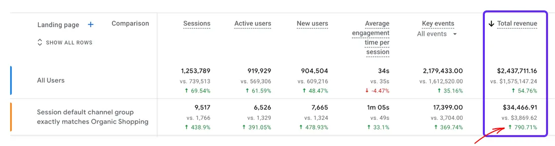 Apparel-Company-Organic-Shopping-Revenue-Increase-2025